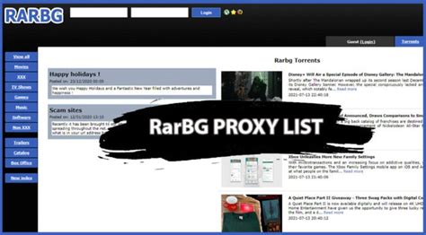 RARBG Proxy List Working [ Updated April 2024 ] .